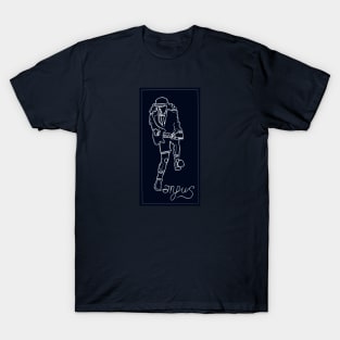 Angus lineart (Blue) T-Shirt